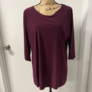 Bom Bom 2X maroon blouse